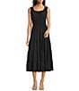 Alex Marie Bentley Pebble Crepe Scoop Neck Sleeveless Maxi Dress, Color:Black - Image 1