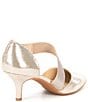 Color:Gold - Image 2 - Brandlin Metallic Asymmetrical Strap Pumps