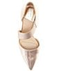 Color:Gold - Image 5 - Brandlin Metallic Asymmetrical Strap Pumps