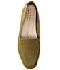 Color:Deep Olive - Image 5 - Brenna Suede Nubuck Flat Loafers