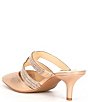 Color:Rose Gold - Image 3 - Brielle Shimmer Rhinestone Banded Dress Mules