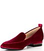 Color:Raspberry Red - Image 4 - Campbell Velvet Dress Loafers