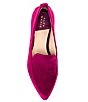 Color:Raspberry Red - Image 5 - Campbell Velvet Dress Loafers