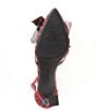 Color:Red/Multi - Image 6 - Carmela Plaid Rhinestone Bow Ankle Strap Dress Pumps