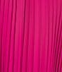 Color:Magenta - Image 3 - Carol Halter Tie Sweetheart Neckline Georgette Midi Dress