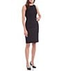 Color:Black - Image 1 - Carrie Anywhere, Everywhere Sleeveless Round Neck Back Slit Pencil Dress