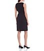 Color:Black - Image 2 - Carrie Anywhere, Everywhere Sleeveless Round Neck Back Slit Pencil Dress