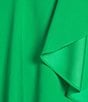 Alex Marie Chantal Crepe One Sleeve Above Knee Caftan Dress, Color:Emerald - Image 3