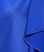 Alex Marie Chantal Crepe One Sleeve Above Knee Caftan Dress, Color:Pool Blue - Image 3