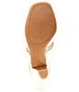 Color:Soft Gold - Image 6 - Claudie Leather Slingback Cone Heel Sandals
