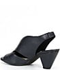 Color:Seaport Navy - Image 3 - Claudie Leather Slingback Cone Heel Sandals