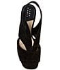 Color:Black - Image 5 - Claudie Suede Slingback Cone Heel Sandals