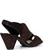 Alex Marie Claudie Suede Slingback Cone Heel Sandals - Image 3