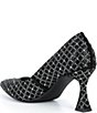 Alex Marie Colbie Rhinestone Trellis Embellished Flared Heel Pumps - Image 3