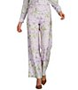 Alex Marie Coordinating Natalie Floral Printed Linen Blend Wide Leg Pants - Image 1