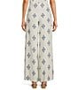Alex Marie Coordinating Natalie Wide Leg Linen Blend Pants, Color:Blue Diamond - Image 2