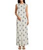 Alex Marie Coordinating Remi Linen Sleeveless Blouse, Color:Blue Diamond - Image 3