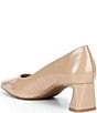 Alex Marie Daphne Shiny Leather Block Heel Pumps - Image 3