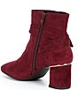 Color:Cherrywood - Image 3 - Dashauna Suede Ankle Bow Booties