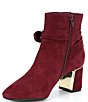 Color:Cherrywood - Image 4 - Dashauna Suede Ankle Bow Booties
