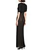 Alex Marie Elle Mesh Sparkle Boatneck Maxi Gown, Color:Black - Image 4
