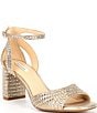 Alex Marie Ellise Rhinestone Ankle Strap Dress Sandals