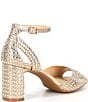 Alex Marie Ellise Rhinestone Ankle Strap Dress Sandals