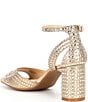 Alex Marie Ellise Rhinestone Ankle Strap Dress Sandals