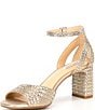 Alex Marie Ellise Rhinestone Ankle Strap Dress Sandals
