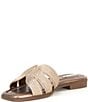 Color:Metallic Bronze - Image 4 - Fallon Rope Flat Sandals