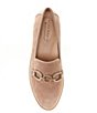 Color:Piazza Taupe - Image 5 - Flynn Suede Chain Platform Loafers