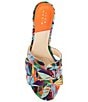 Color:Orange/Multi - Image 5 - Fraser Printed Woven Strap Sandals