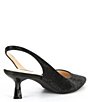 Color:Black - Image 2 - Garielle Hotfix Rhinestone Slingback Pumps