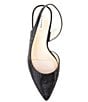 Color:Black - Image 5 - Garielle Hotfix Rhinestone Slingback Pumps