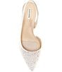 Color:Cloud White - Image 5 - GarielleTwo Rhinestone and Pearl Slingback Pumps