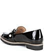 Color:Black - Image 3 - Garnella Patent Pearl Detail Lug Sole Loafers