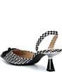 Alex Marie Geneva Houndstooth Flower Ornament Slingback Pumps - Image 3