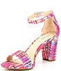 Color:Orchid/Multi - Image 4 - Halmar Printed Block Heel Sandals