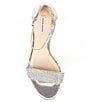 Color:Silver - Image 5 - HalmarTwo Rhinestone Strap Block Heel Sandals