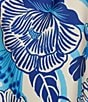 Color:Blue Floral - Image 4 - Harper Halter Neck Coordinating Sleeveless Blouse