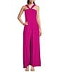 Alex Marie Harriet Crepe Sleeveless Twist Neck Jumpsuit, Color:Magenta - Image 1