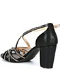 Color:Black - Image 3 - Hashleigh Metallic Mesh Jeweled Dress Sandals