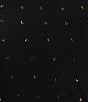 Color:Black/Gold - Image 3 - Hazel Beaded Mesh Boat Neck Long Sleeve Dress