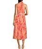 Color:Sunkiss - Image 2 - Jane Rosette Halter Neck Sleeveless Dress