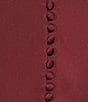 Alex Marie Josefine Stretch Satin Notch Collar Long Sleeve Button Front Blouse, Color:Cherry Lacquer - Image 6