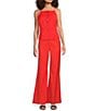 Alex Marie Kensley Anywhere, Everywhere Square Neck Sleeveless Vest, Color:Bright Poppy - Image 3