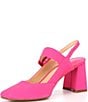 Color:Pink - Image 4 - Leighten Square Toe Slingback Pumps