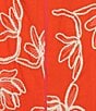 Alex Marie Lily Embroidered Linen Blend Sleeveless Square Neck Dress, Color:Clementine - Image 4