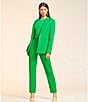 Alex Marie Liza Anywhere, Everywhere Coordinating Peak Lapel Blazer, Emerald - Image 6
