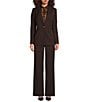 Alex Marie Liza Anywhere, Everywhere Coordinating Peak Lapel Blazer, Espresso - Image 3